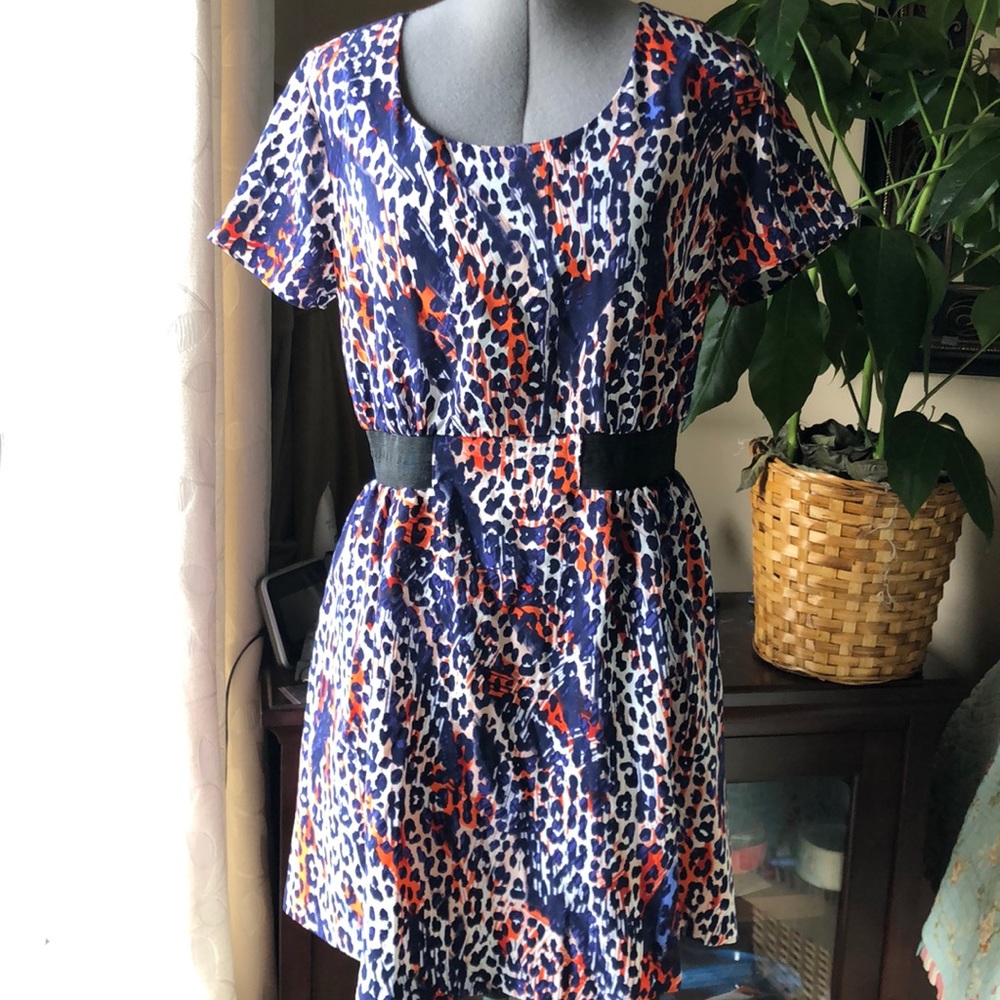 Metaphor printed dress